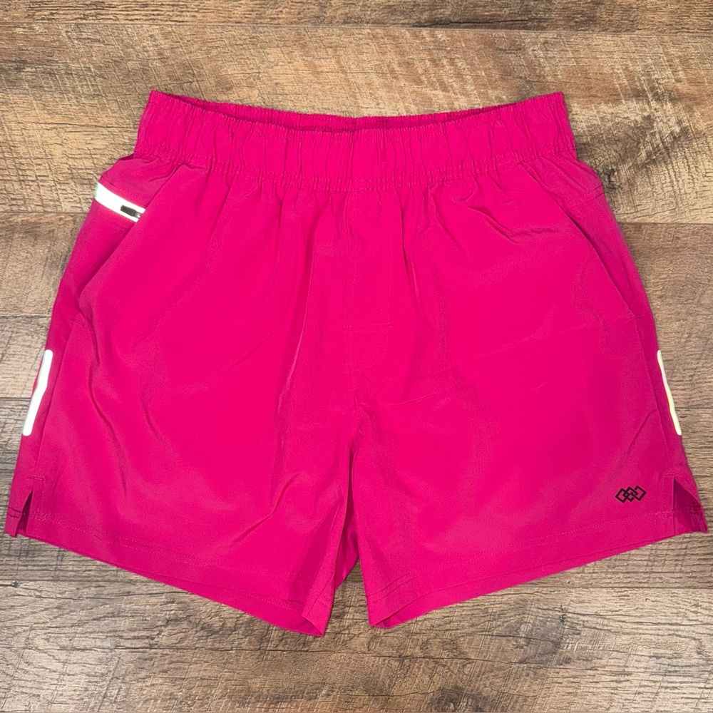 Leg3nd Men's Pink Athletic Shorts